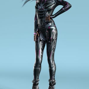 Robot Costume Women, Cyber Costumes For Women, Robot Costume Women, Festival Bodysuit, Robot Bodysuit, Robot Catsuit, Cyborg Costume Women