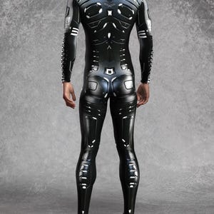 Invader Skin Bodysuit: Men's Festival Costume, Rave Costume image 5