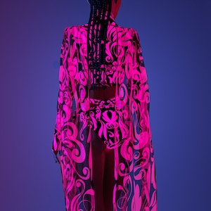 Rave Dancer Wings, Festival Black Wings, Transparent Angels Wings, Neon Clothing, UV Light Outfit, Burning Man Outfit, Festival Mesh Wings