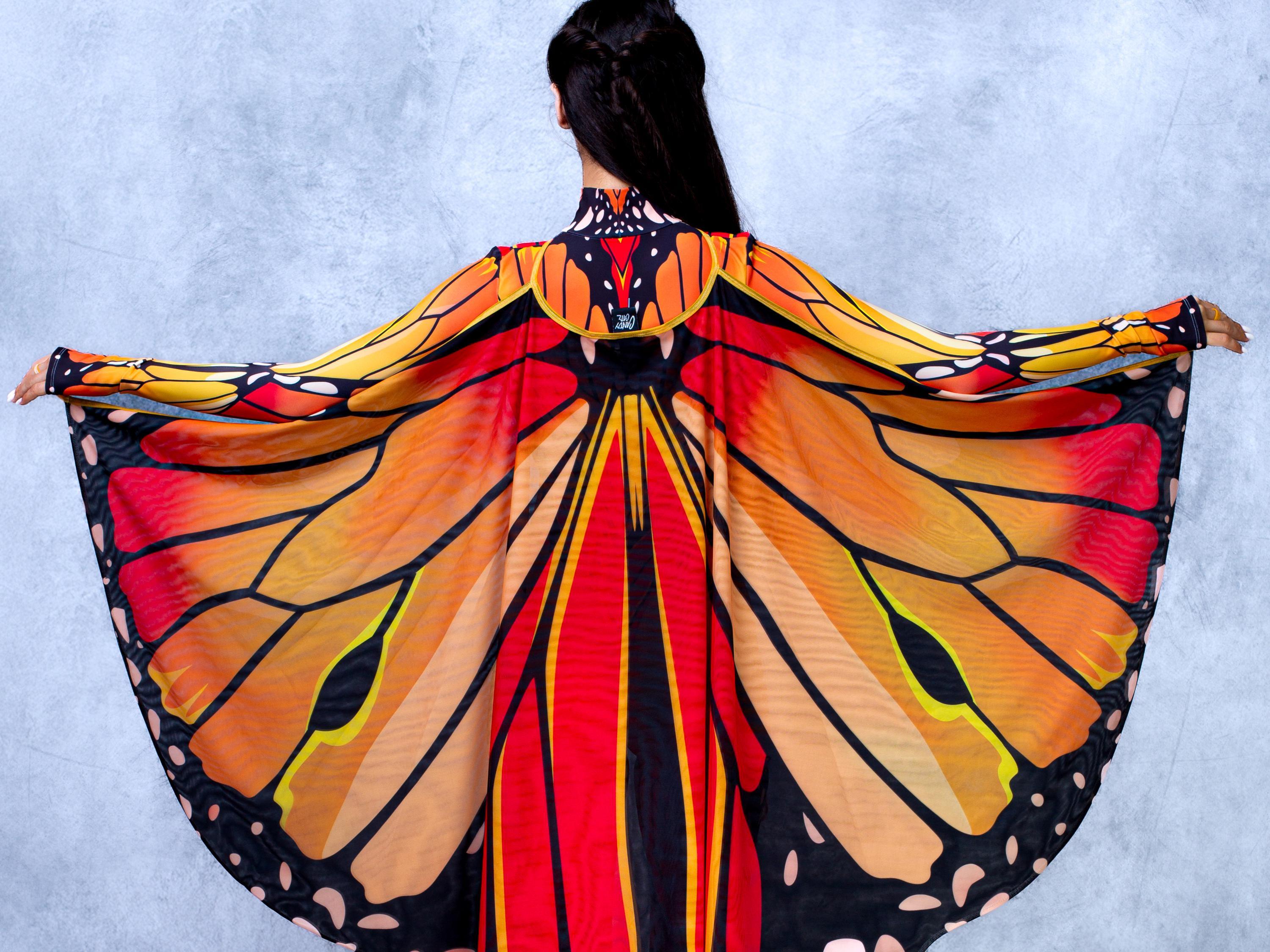 Monarch Butterfly Costume Set: Rave Festival Outfit With Wings - Etsy