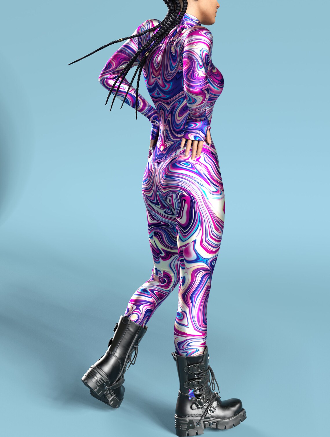 Rave Clothes Rave Wear Psychedelic Bodysuit Psychedelic Etsy