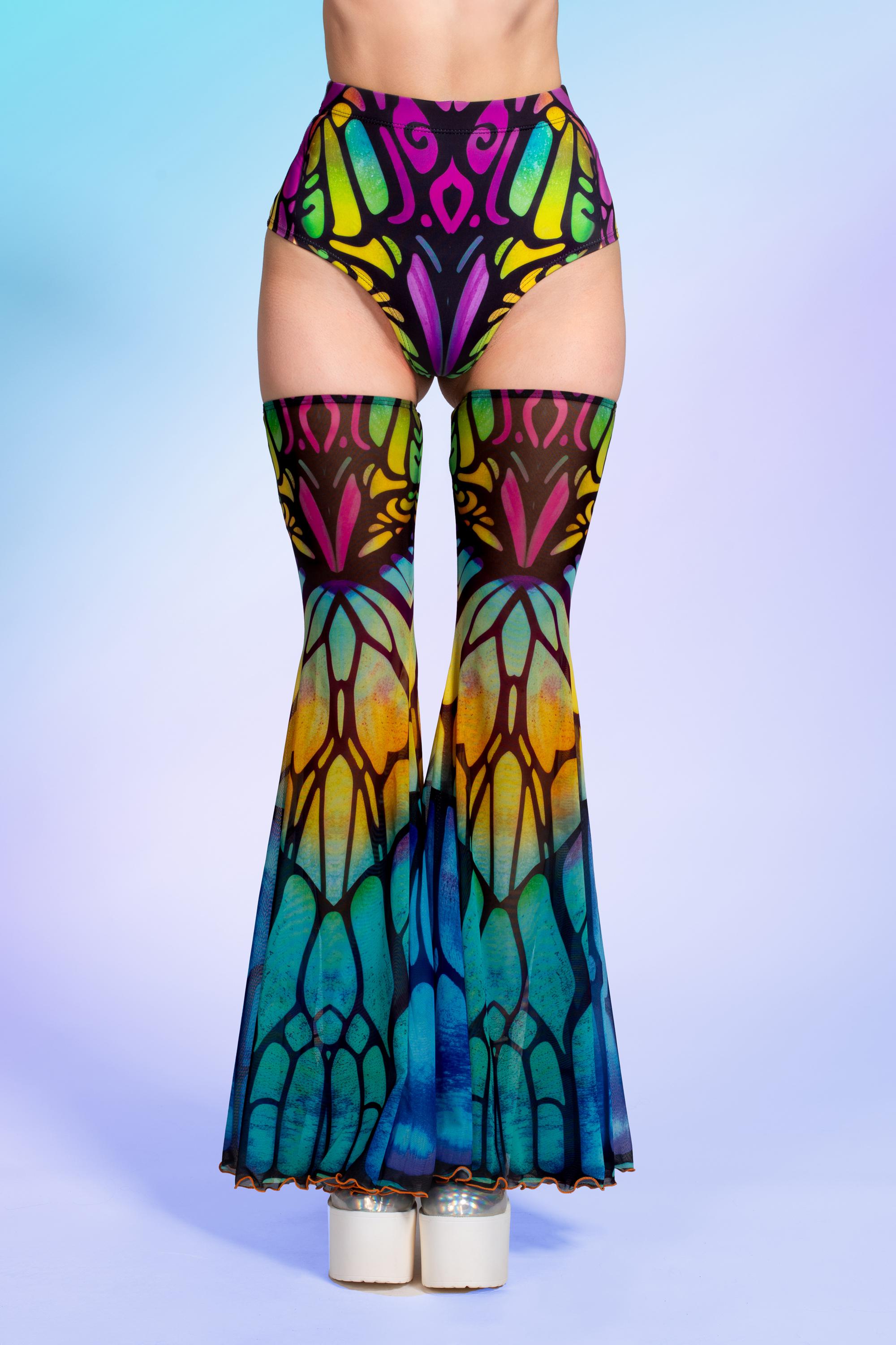 Butterfly Print X Ring Top for Women – Festival Rave Clothing, EDM ...