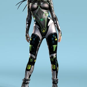 Cyborg Costume Women, Droid Costume Women, Rave Bodysuit, Festival Costumes, Rave Costume Women, Festival Bodysuit, Cosplay Costume Women