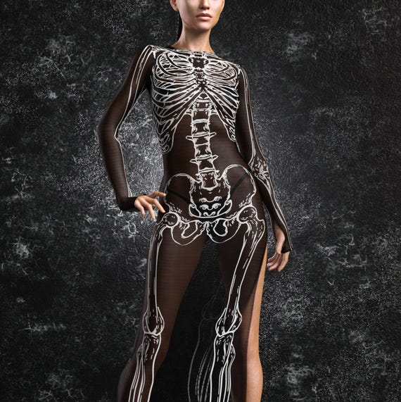 Mesh skeleton dress discount