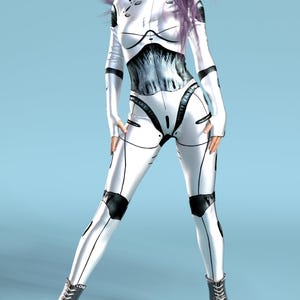 I-Android Bodysuit: Women's Superhero Cosplay Costume