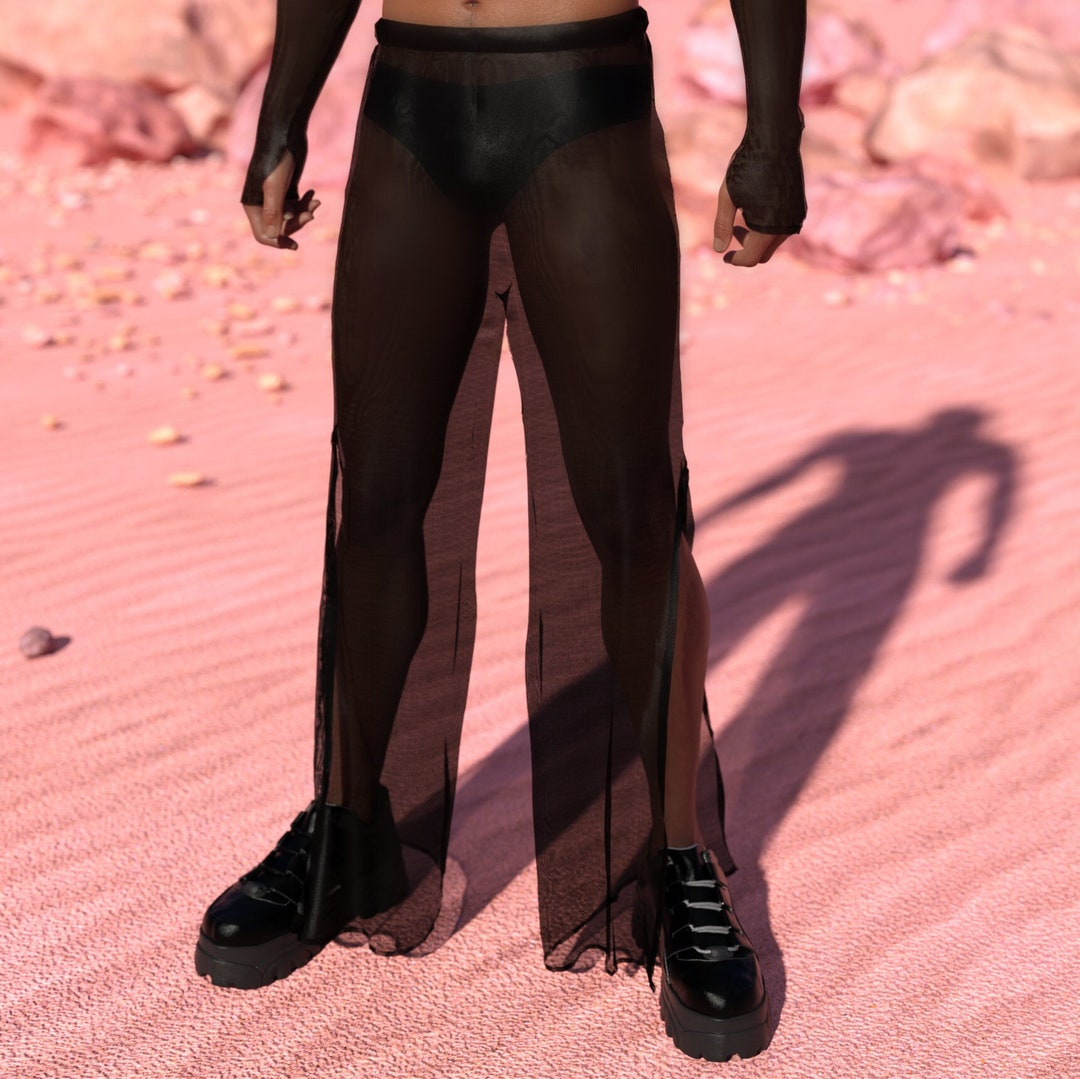 rave-black-male-pants-festival-pants-for-men-rave-transparent-pants