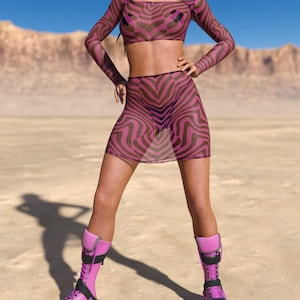 Rave Mesh Top, Rave Crop Top, See Through Festival Top, Transparent  Rave Top, Festival Crop Top, Festival Mesh Crop Top, Rave Gear Top