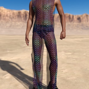 Festival Male Pants, Transparent Rave Pants, Mesh Rave Pants, Festival Mesh Pants, Psychedelic Men Pants, Rave Male Pants, Trippy Rave Pants