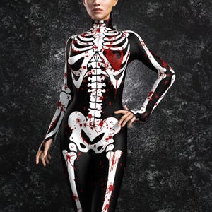 Skeleton With Heart Costume, Skeleton Halloween Bodysuit, Halloween Adult Costume, Costumes For Halloween, Costume Women, Halloween Outfit