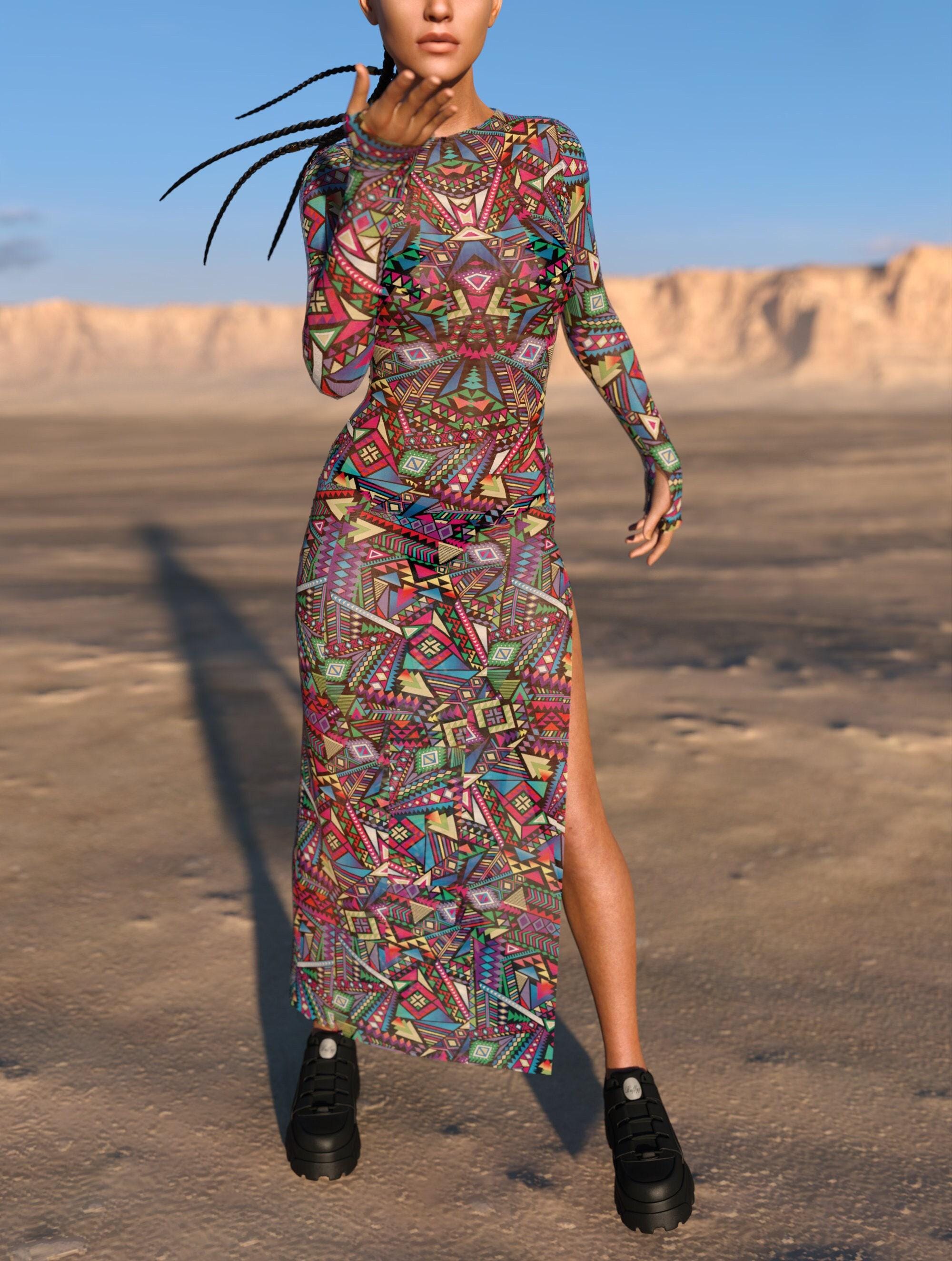 ワンピース aclent Sheer flower long dress ACLENT 【Sheer flower long dress】 - メルカリ
