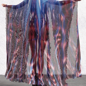 Women Rave Wings, Rave Clothing, Woman Outfit, Festival Outfit, Rave Kimono Woman, Festival Disco Kimono, Psychedelic Woman Clothing