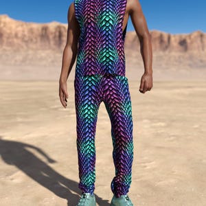 Festival Male Pants, Party Disco Rave Pants, Male Rave Pants, Festival Pants Men, Performance Men Pants, Rave Male Pants, Trippy Rave Pants