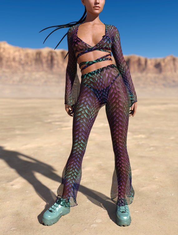 Mesh Charleston Pants, Psychedelic Mesh Pants, Mesh Rave Woman Festival  Pants, Mesh Rave Pants, Transparent Pants, Sexy Party Mesh Pants -   Canada