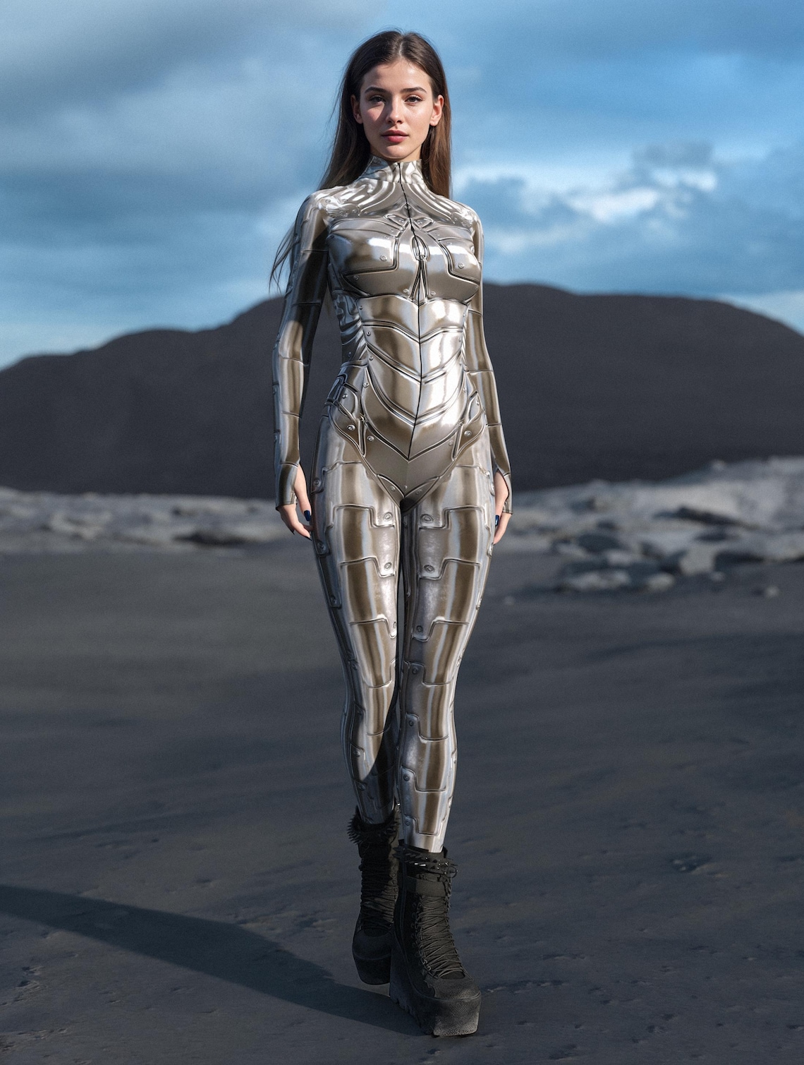 Azur Phantom Costume: Women's Droid Bodysuit - Rave Cyber Costume - Etsy