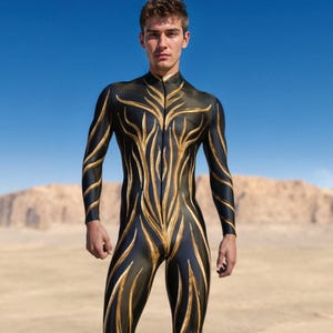 Man Festival Costume, Rave Costume Men, Festival Costumes Men, Performance Costume Man, Rave Bodysuit Man, Festival Bodysuit, Rave Outfit