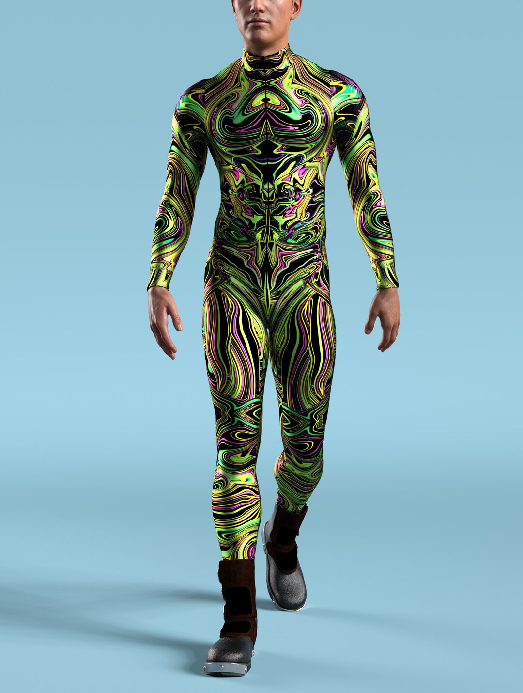 Rave Costume Men, Festival Bodysuit Men, Male Costume, Men Bodysuit