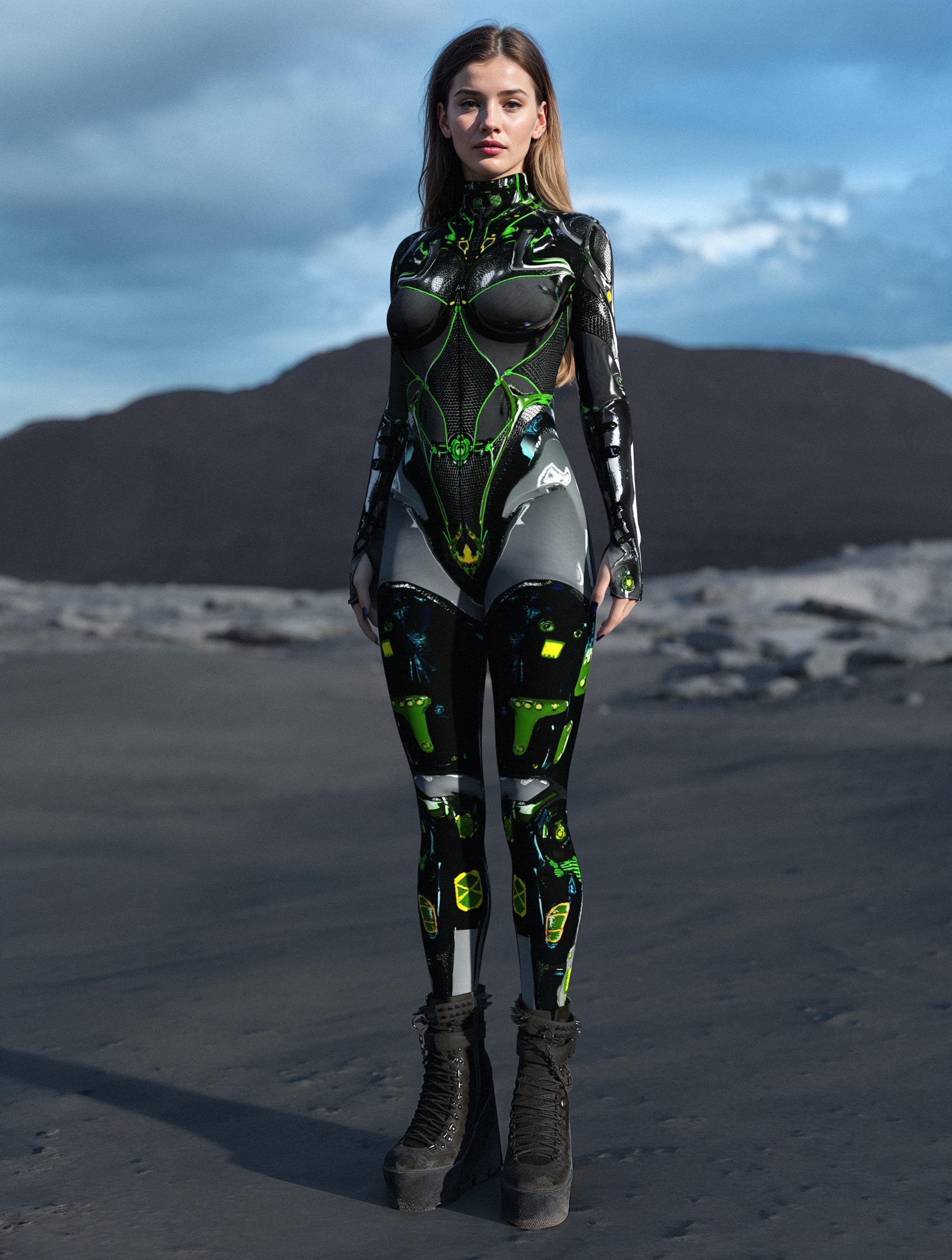 Cyborg Bodysuit: Women's Rave Festival Costume, Droid Cosplay - Etsy