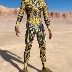 Rave Male Costume, Performance Costume, Festival Men Costume, Rave Fashion Costume, Liquid Rave Costume, Psychedelic Costume, Rave Outfit