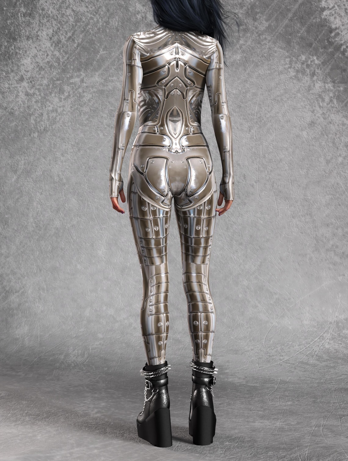 Azur Phantom Costume: Women's Droid Bodysuit - Rave Cyber Costume - Etsy