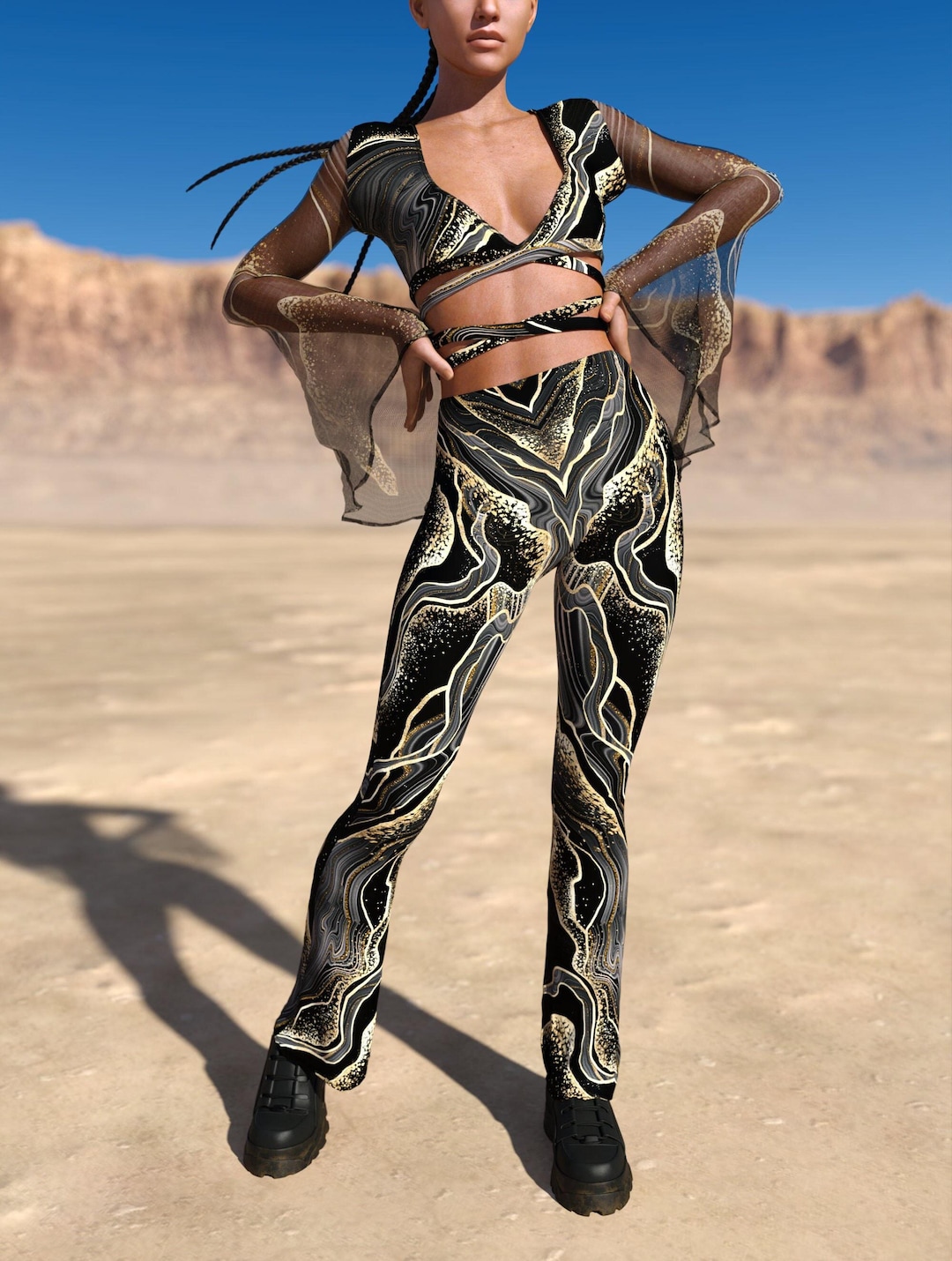 Rave Dancer Set, Psychedelic Rave Set, Rave Set, Festival Set, Festival ...