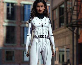 Kostium Żołnierza Kosmicznego: Pełny kostium robota na Halloween - Cyber Cosplay