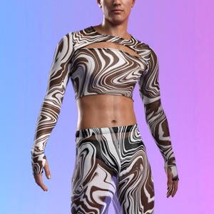 Disco Rave Mesh Outfit, Rave Fashion Set, Festival Set For Men, Rave Transparent Outfit, Clubbing Festival Outfit, Party Outfit, Party Set