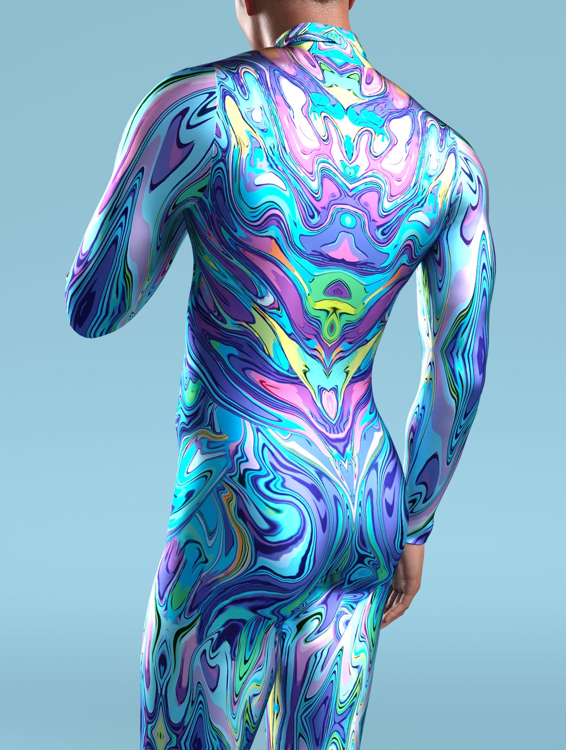 Rave Bodysuit Men Male Bodysuit Men Costume Festival Etsy