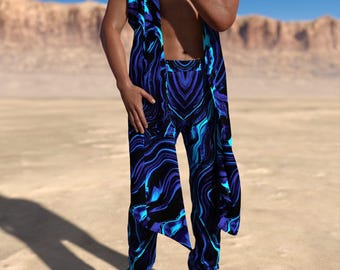 Festival Male Set, Music Festival Set, Psychedelic Rave Men Set, Performance Set, Disco Party Set, Pool Party Male Set, Festival Men Outfit