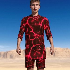 Men&#39;s Festival Disco Set, Men Rave Clothing, Rave Tank Set Man, Festival Set For Men, Rave Outfit Men, Psychedelic Set, Festival Outfit Men