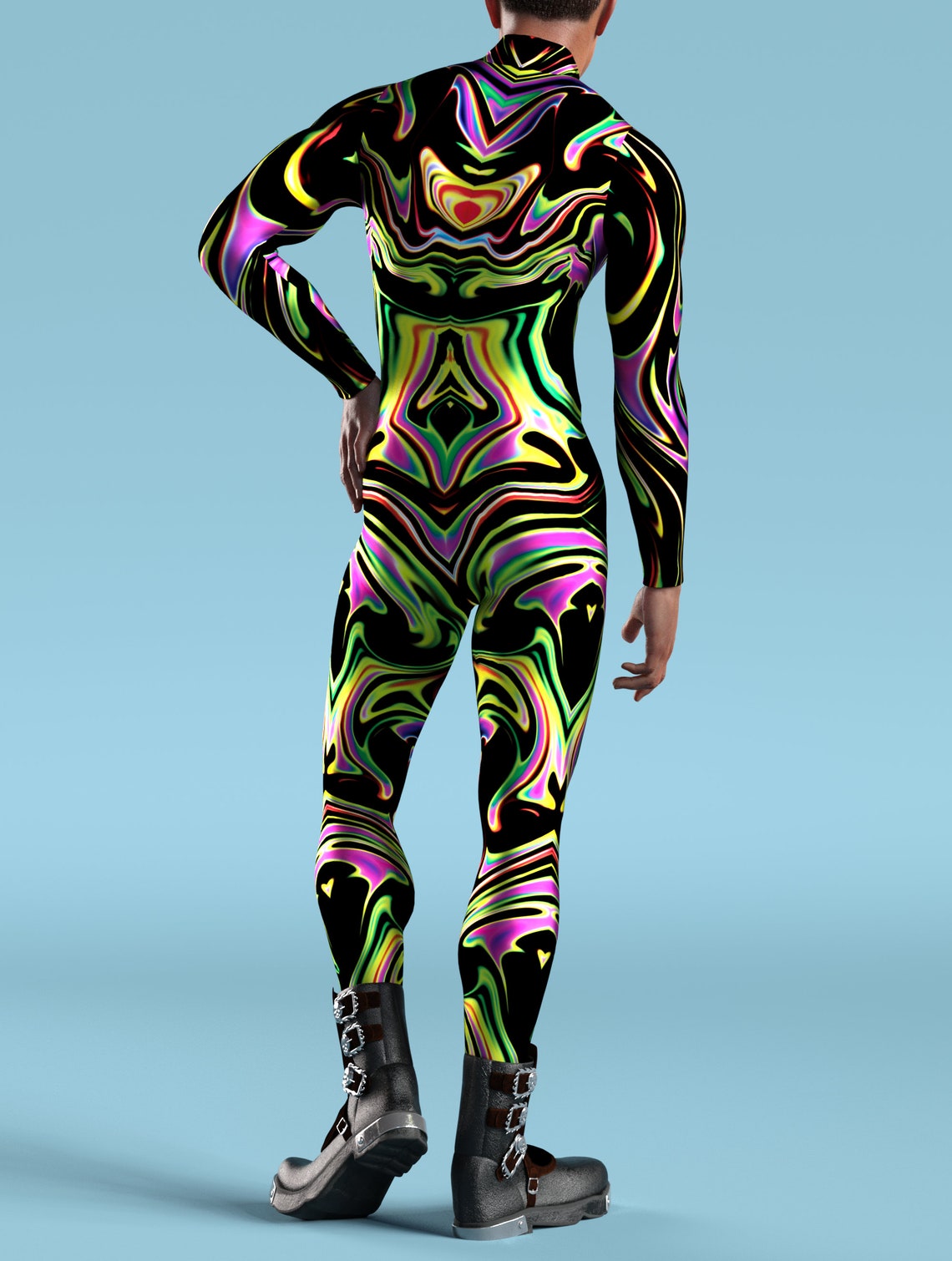 Male Bodysuit Rave Bodysuit Men Festival Male Costume Male Etsy