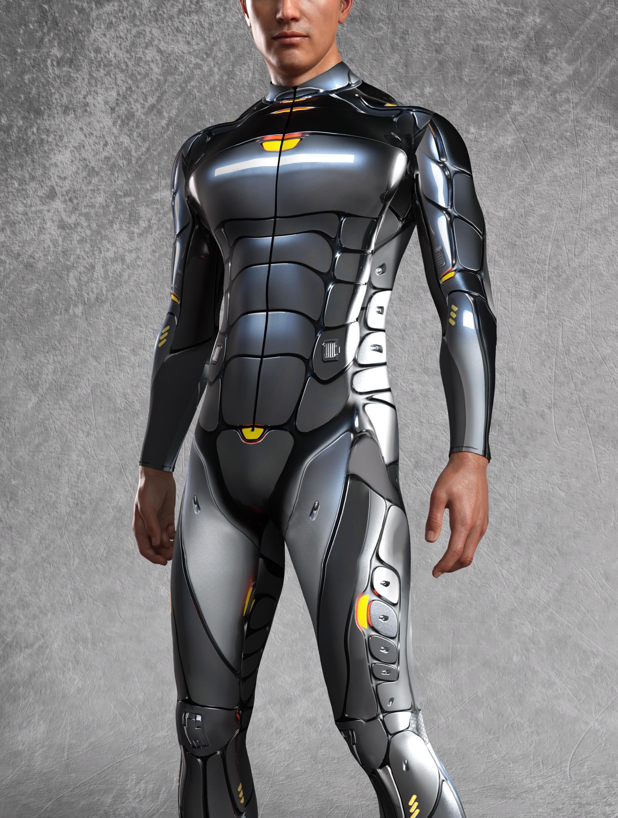 Cyber Droid Costume: Men's Festival Bodysuit, Rave Outfit - Etsy