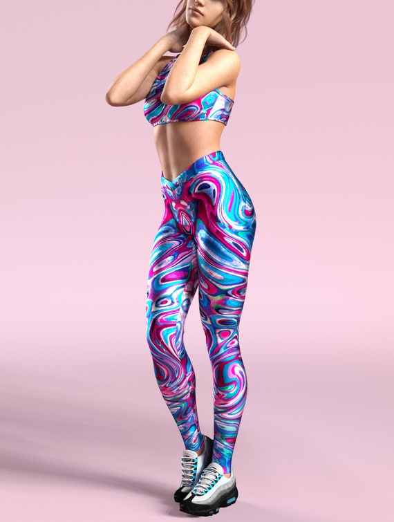 Colorful Yoga Leggings Running Tank 