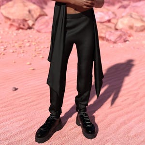 Festival Male Black Pants, Performance Pants, Party Rave Pants, Party Male Pants, Music Festival Pants, Festival Outfit, Burning Man Outfit