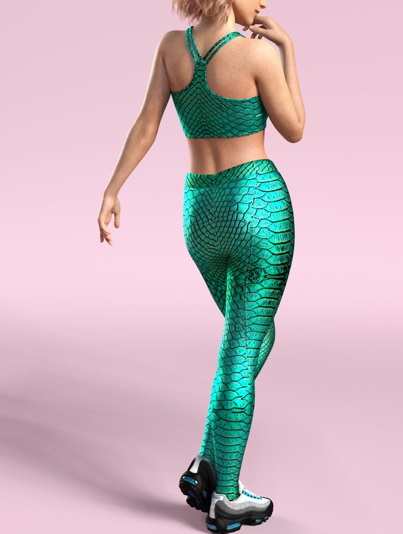 Animal Print Gym Pants Fitness Leggings Green Fitted - Etsy Animal Print Gym Pants Fitness Leggings Green Fitted - Etsy