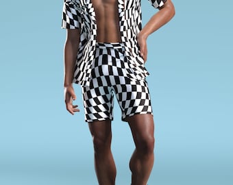 Rave Outfit Men, Rave Clothing Men, Festival Outfit Men, Men&#39;s Rave Shirt, Rave Kimono Men, Festival Kimono, Burning Man Clothing, Rave Wear