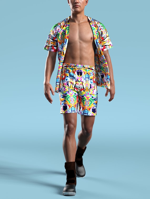 Rave Outfit Men, Rave Clothing Men, Festival Outfit Men, Men's