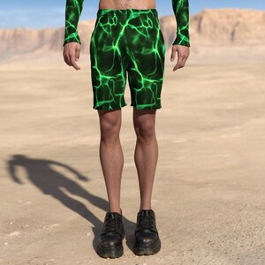Festival Shorts Men, Rave Male Shorts, Burning Man Clothing, Rave Shorts Man, Rave Outfit Men, Festival Outfit Men, Men Psychedelic Clothing