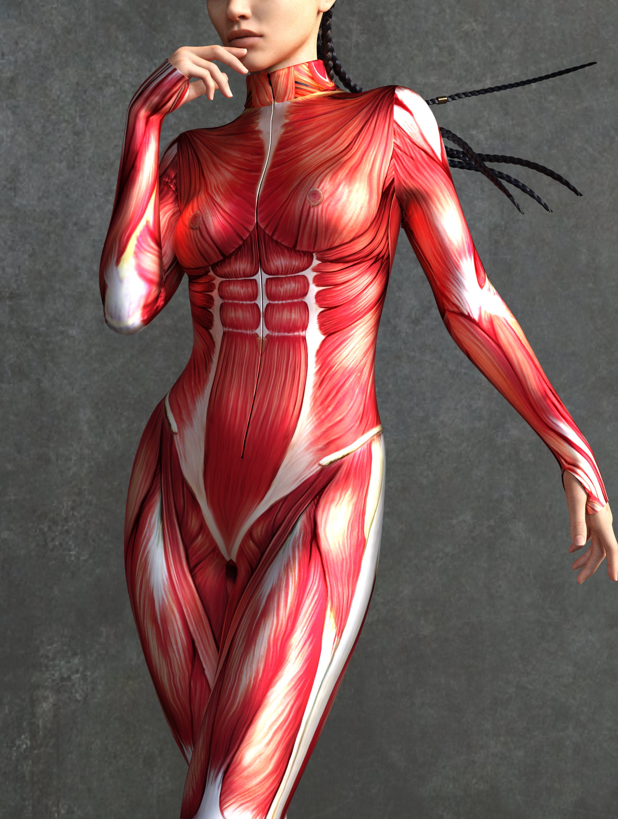 Human Body Costume Muscles Halloween Costume Nude Halloween - Etsy