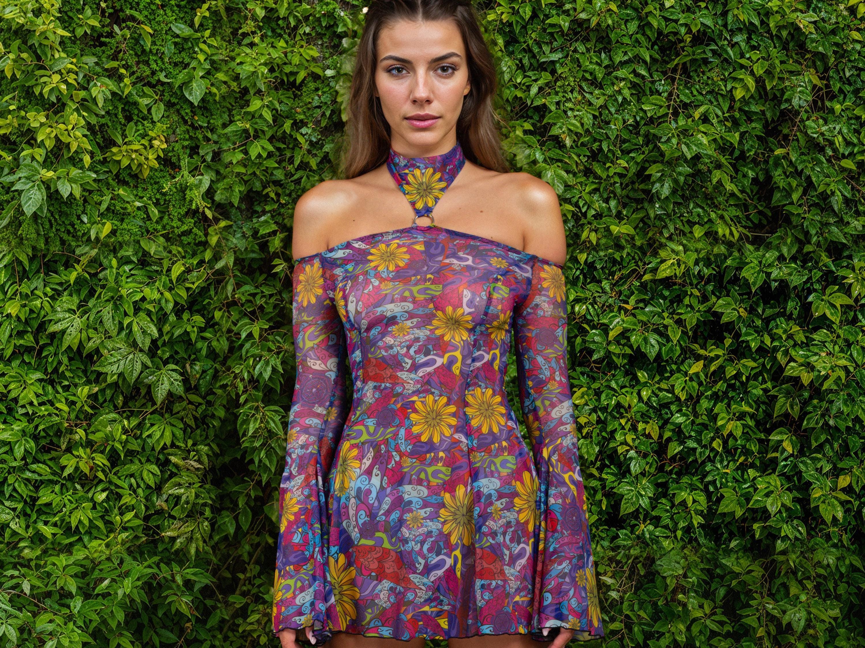 knee length dresses for ladies Coral Bell Mini Dress S – OMNIA main image 0