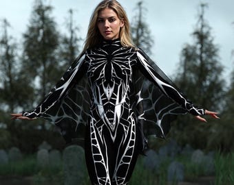 ハロウィンスパイダーコスチュームセット、レディースハロウィン衣装 