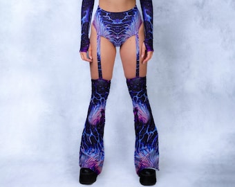 Rave Chaps Woman, Festival Chaps, Festival Chaps, Festival Sexy Pants, Rave Bikini Woman, Rave Clothing, Festival Outfit, Performance Pants