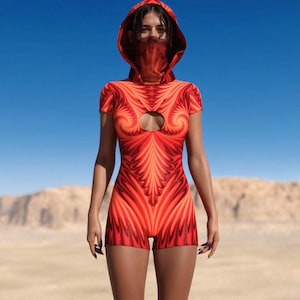 Rave Short Sleeve Romper, Festival Party Romper Woman, Psychedelic Disco Jumpsuit, Women Festival Romper, Rave Outfit Woman, Rave Romper Set
