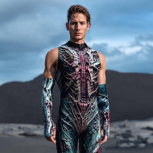 Male Sleeveless Costume, Zombie Costume Halloween, Costumes For Men, Halloween Adult Costume, Unique Costume Men, Halloween Clothing Men