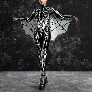 Halloween Spider Costume Set, Womens Halloween Outfit, Halloween Set For Women, Best Halloween Costume, Halloween Set, Spider Party Costume