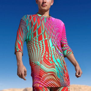 Disco Shirt, Rave T-Shirt For Man, Rave Outfit Men, Rave Disco Top For Men, Festival Tshirt Men, Psychedelic Shirt Men, Festival Outfit Men