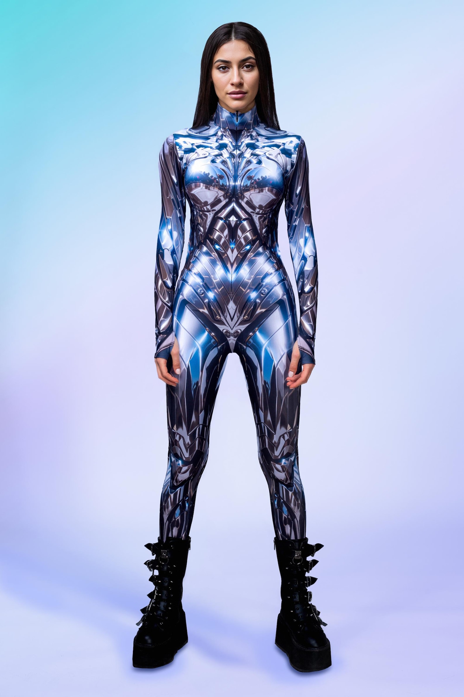 Cyber Rave Cyber Armor Rave Bodysuit: Futuristic Festival Costume - Etsy