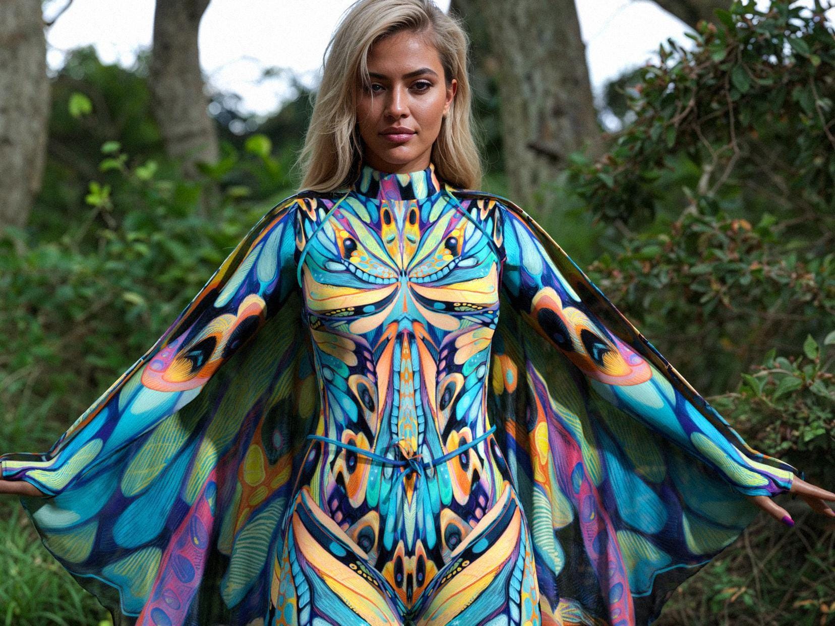 Butterfly Wings Costume: Festival Rave Outfit - Etsy