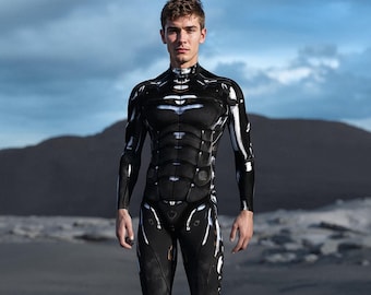 Leviathan Suit: Men's Robot Costume - Rave Festival Bodysuit