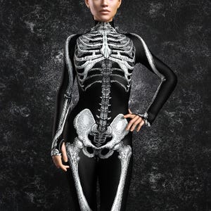Skeleton Halloween Costume, Halloween Adult Costume, Skeleton Bodysuit, Costumes For Halloween, Costume Women, Halloween Costumes For Women