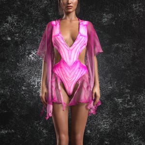 Fairy Festival Hooded Dress, Rave Bodysuit Women, Mesh Party Hooded  Dress, Sexy Dress For Women, Fairy Clothing Woman, Rave Dress For Woman